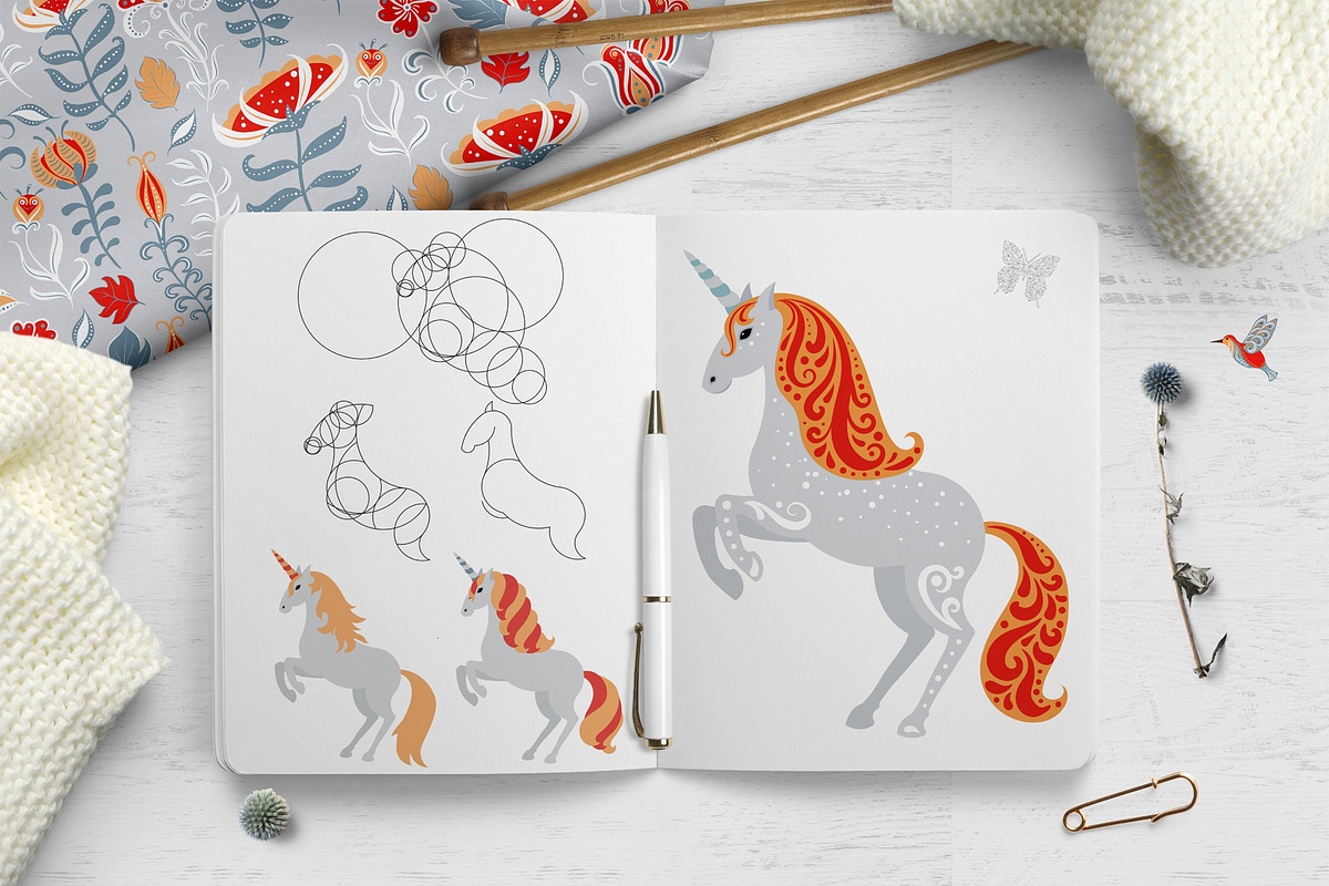 FANTASY ANIMALS AND BIRDS, an Animal Illustration by Irina Skaska (Photo 10 of 10)