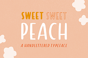 Sweet Peach - Fun Handlettered Font, a Sans Serif Font by Minna May Design (Thumbnail 1 of 7)