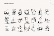 Christmas Sketch Nostalgia Pack, an Object Illustration by Nutalin Art (Thumbnail 3 of 12)