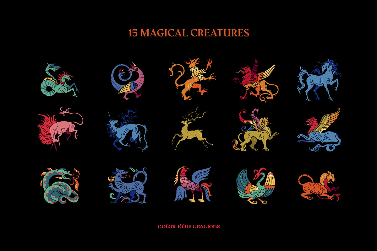 Fantastic beasts 3. Medieval tale, an Animal Illustration by OlgaSoi007 (Photo 2 of 6)