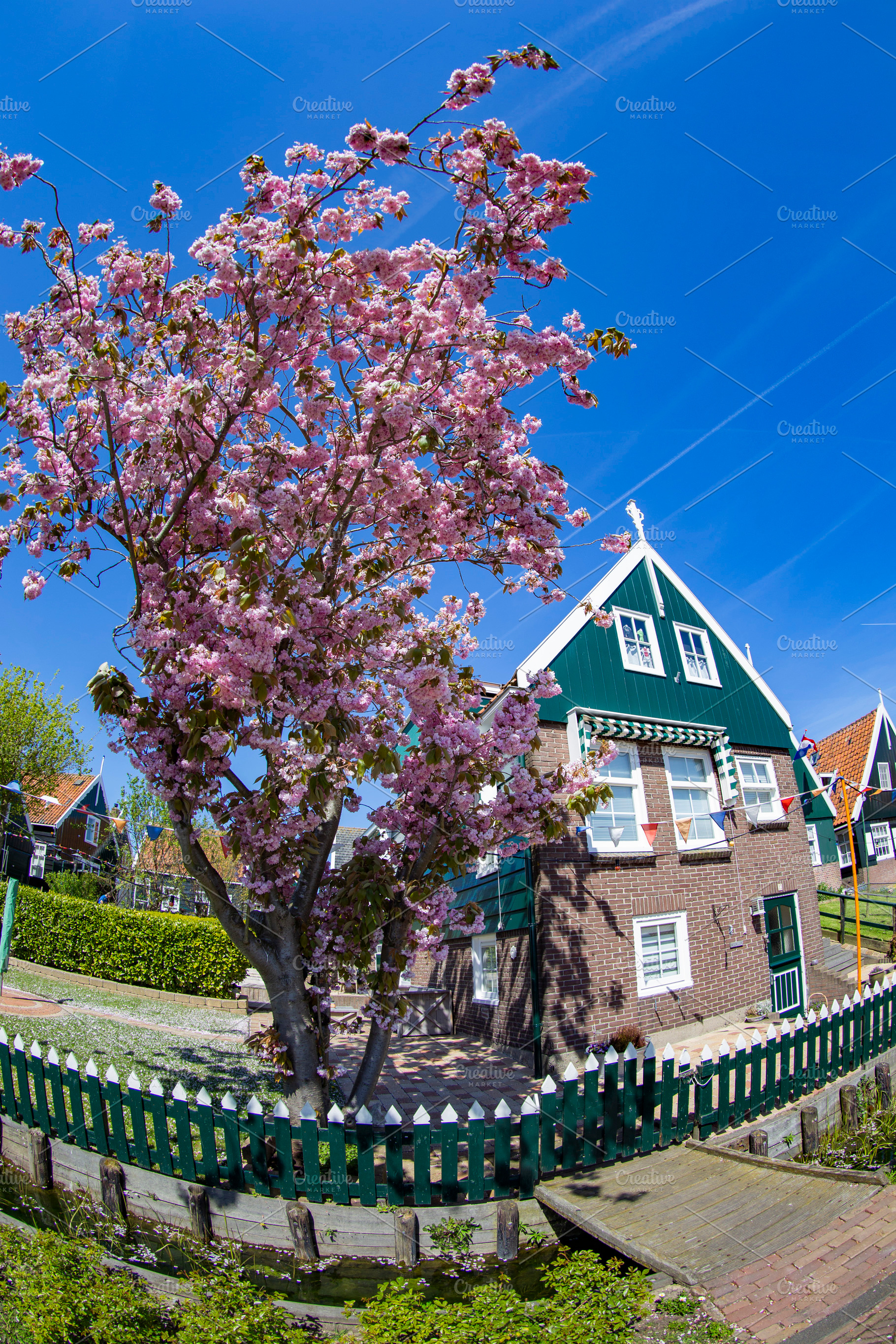 Village of Marken in the spring sun., a Photo by Pictures for you!!!!!!!!!