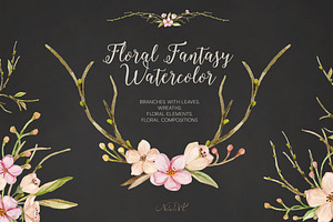 Floral Fantasy Watercolor
