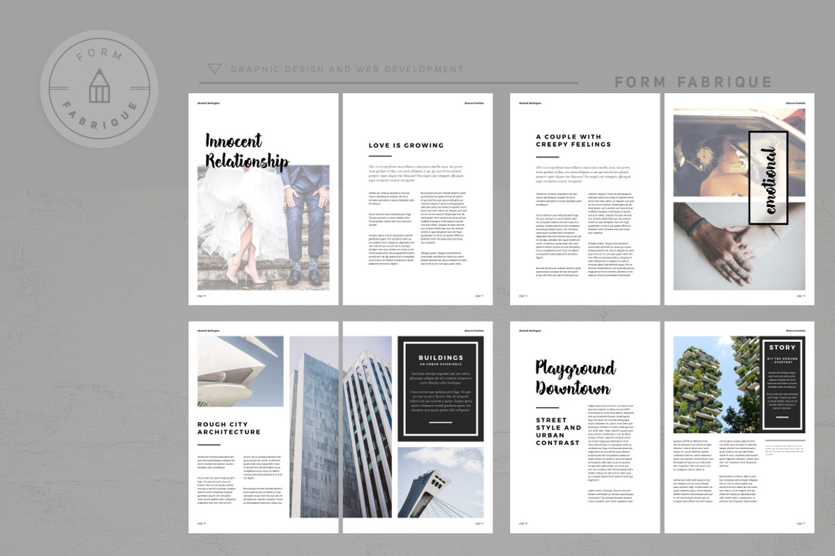 Silencio Portfolio, a Brochure Template by Form Fabrique (Photo 3 of 21)