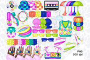 Groovy Clipart Bundle | Retro Image, an Object Illustration by GlamArtZhanna (Thumbnail 2 of 4)