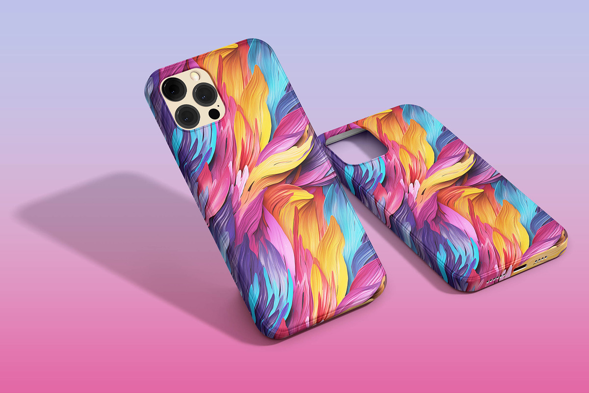 Colorful Oil Paint Strokes Pattern, a Pattern Graphic by Forhadx5 (Photo 10 of 14)
