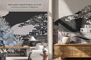 Hand Drawn Mediterranean Wallpaper, a Wallpaper Graphic by Nature.Of.Kate (Thumbnail 6 of 13)