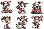 Whimsical Christmas Clipart Bundle, an Illustration by DreamArtGraphic (Thumbnail 2 of 4)