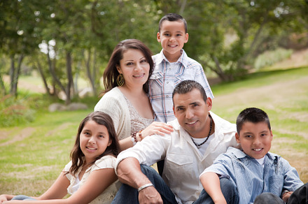 Happy hispanic family portrait featuring american, boys, and cheerful, a Person Photo by Andy Dean Photography