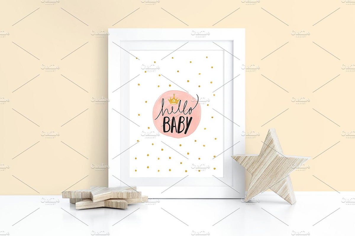 Kids Room Wall/Frame Star MockUp, a Product Mockup by Milan Mockup (Photo 4 of 8)