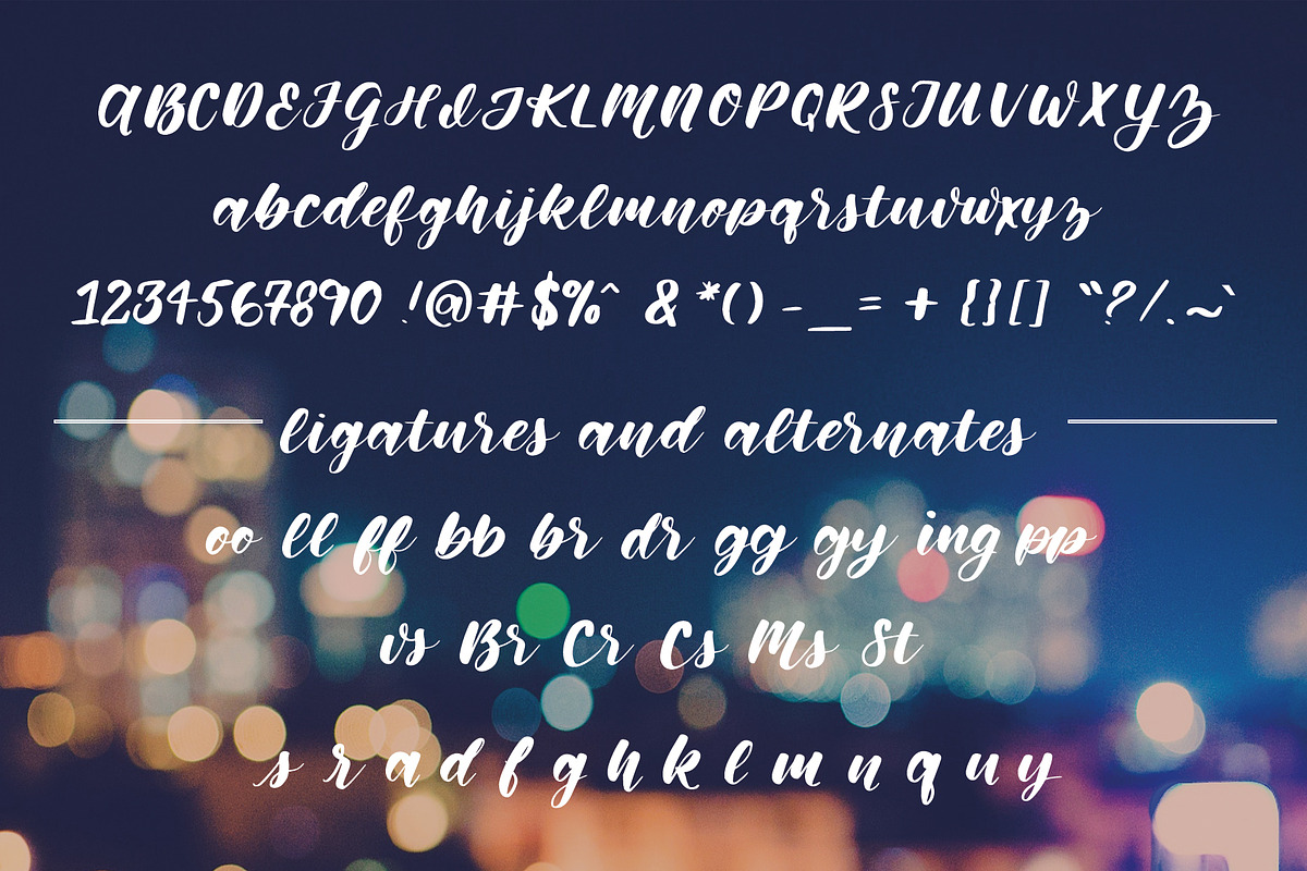 Memphis Park Script Font preview 4