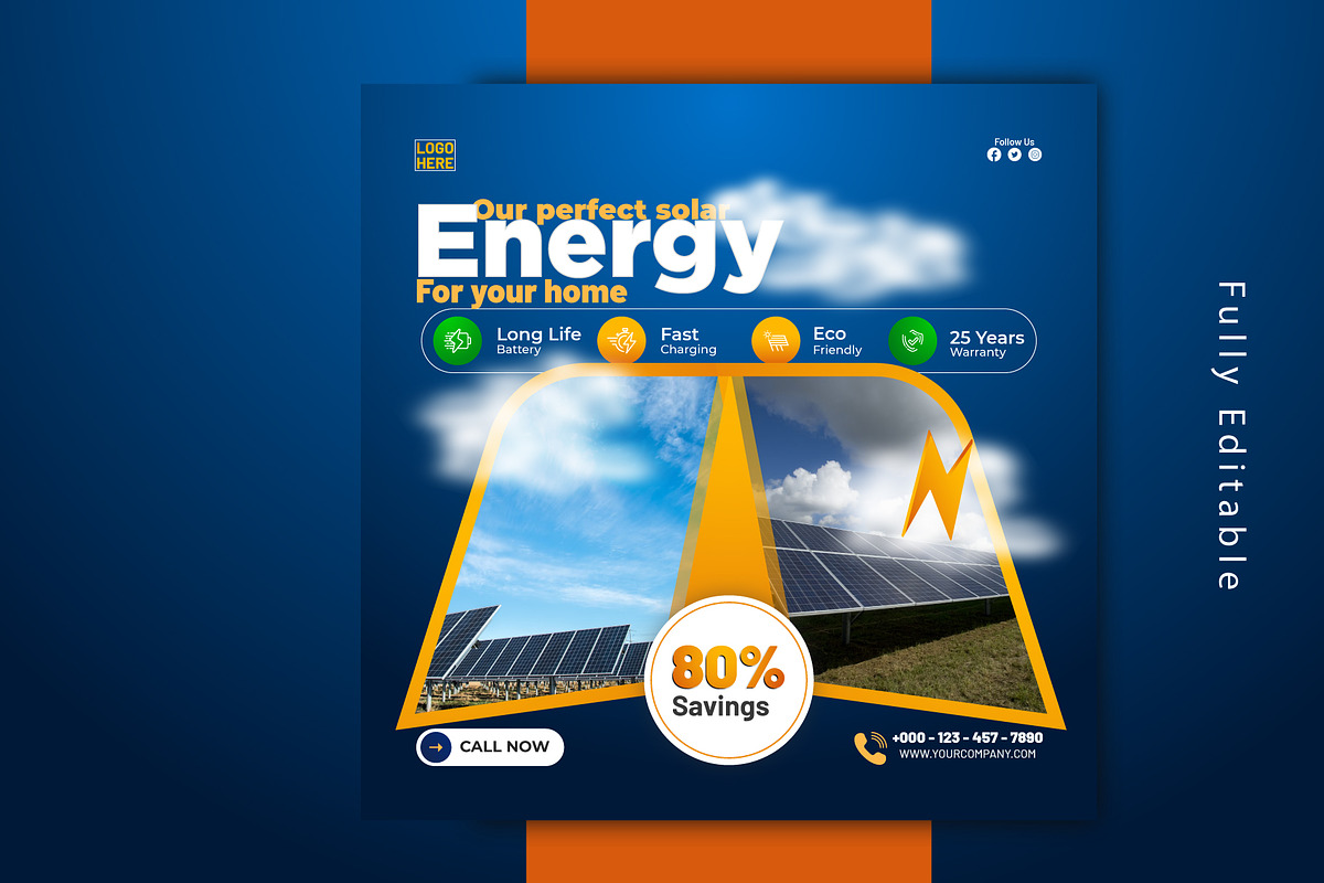 Clean Energy Social Media Post, a Graphic by Sashamim22 (Photo 2 of 3)