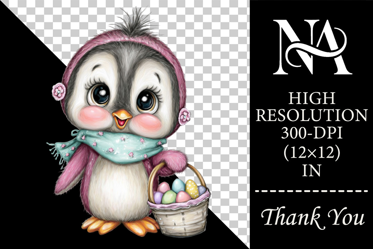Whimsical Easter Cute Animals Set, an Animal Illustration by RobertsArt (Photo 2 of 6)