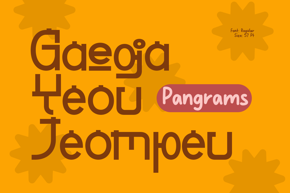 Gyeora - 4 Korean Display Typeface, a Handwritten Font by Pandeka Studio (Photo 6 of 9)