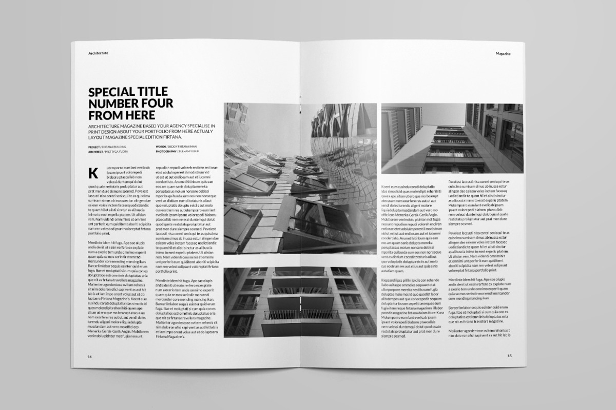 Architecture Magazine, a Magazine Template by Firtana (Photo 5 of 10)