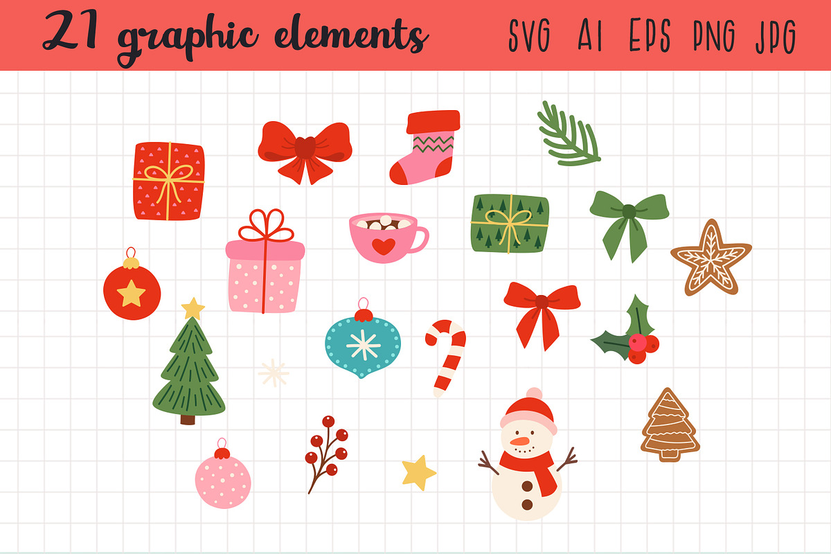 Christmas Frames Collection, a Decorative Illustration by NataKa (Photo 4 of 7)
