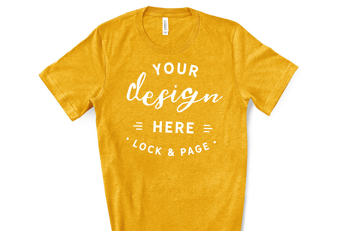 Male Bella Canvas 3001 Mockup Bundle, a Shirt Mockup by lock and page (Photo 51 of 60)