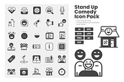 Stand Up Comedy Icon Pack, a Solid Icon by erifqizeicon (Thumbnail 1 of 3)