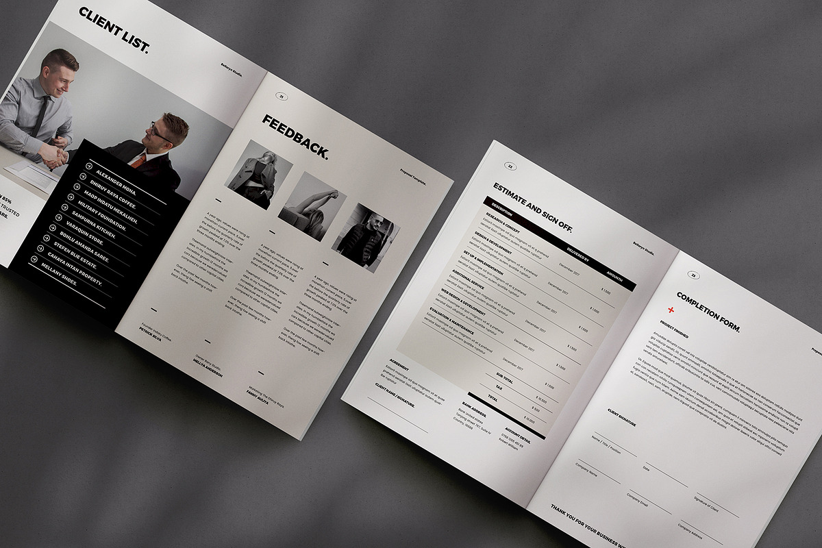 Proposal Template, a Brochure Template by Occy Design (Photo 6 of 6)