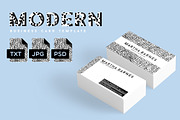 Modern Black And White Business Card, a Business Card Template by cadinera (Thumbnail 1 of 6)