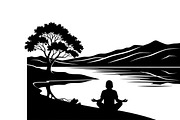 peaceful moment silhouette, an Illustration by Amazin_art (Thumbnail 25 of 46)
