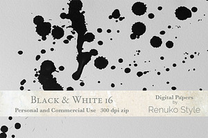 Black & White 16 Photoshop Textures