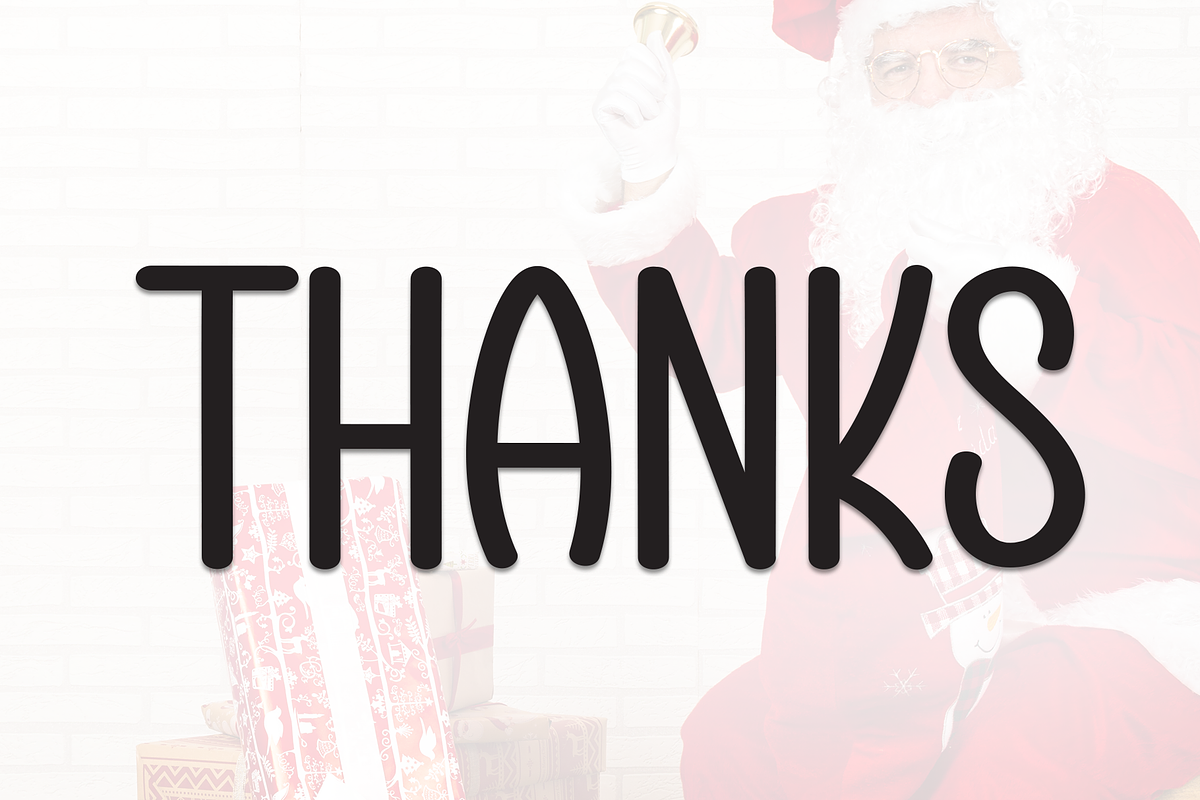Santa Happines | Script Font, a Script Font by Scratchones (Photo 8 of 8)
