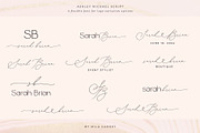 Ashley Michael Heart Wedding Script, a Script Font by Mila Garret (Thumbnail 9 of 20)