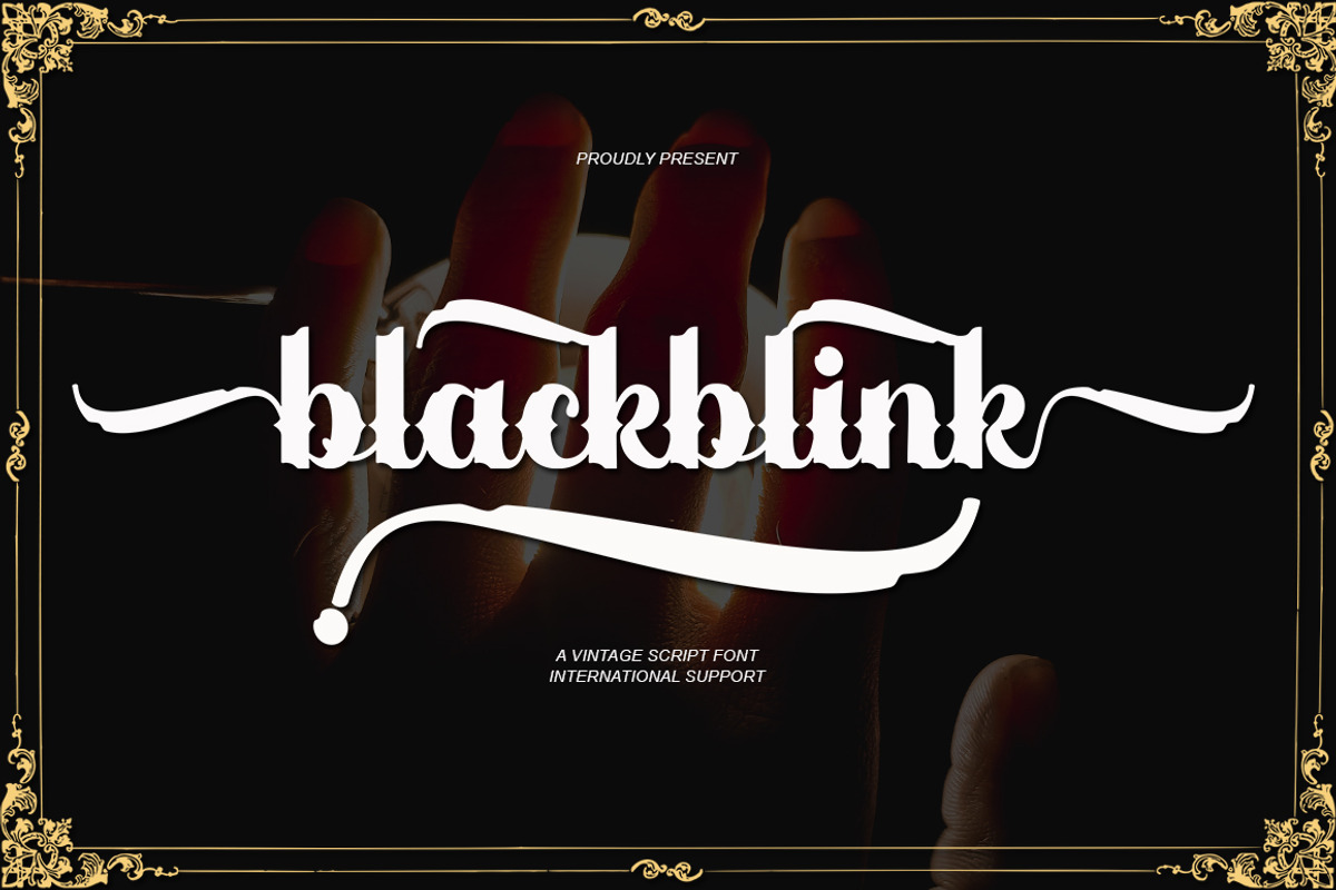 Blackblink, a Blackletter Font by Akifatype. (Photo 1 of 6)