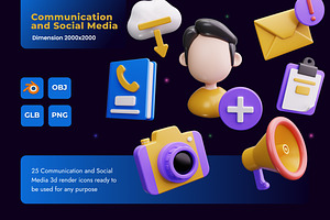 Communication And Social Media 3D