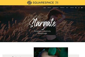 Squarespace template art portfolio