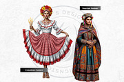 Traditional Folks World Cliparts, a Person Illustration by ThatsDesignArt (Thumbnail 13 of 17)