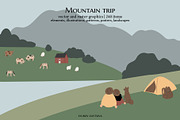 Mountain trip | landscape creator, a Decorative Illustration by LyubovZaytseva (Thumbnail 1 of 16)