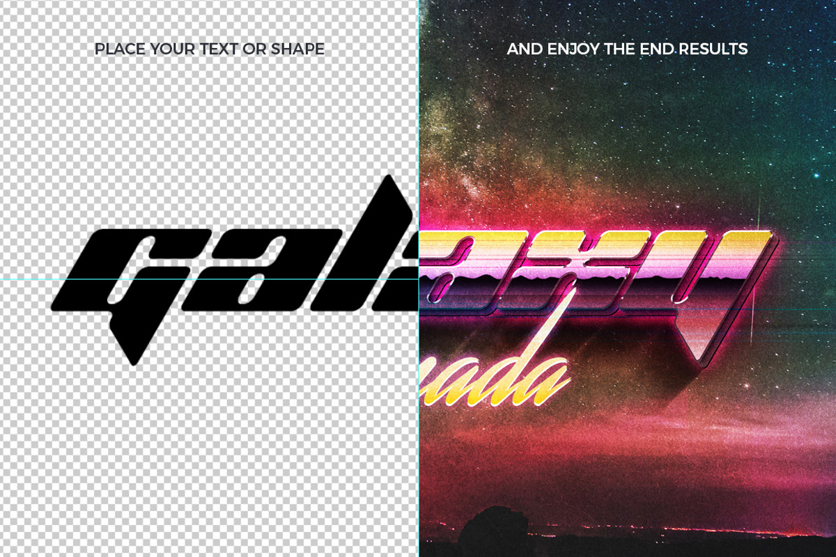 80s Text Effects Vol.2, a Layer Style Add-On by Graphicdome