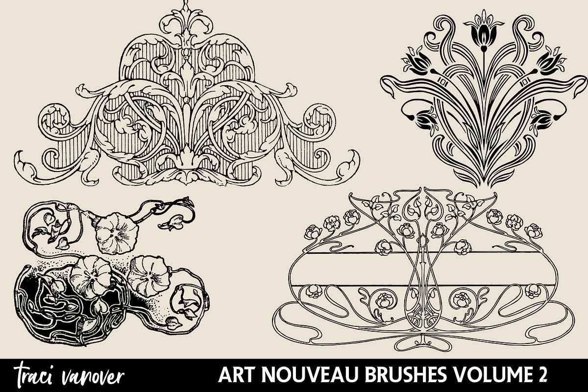 Art Nouveau Frames & Ornaments Vol 2 preview 2