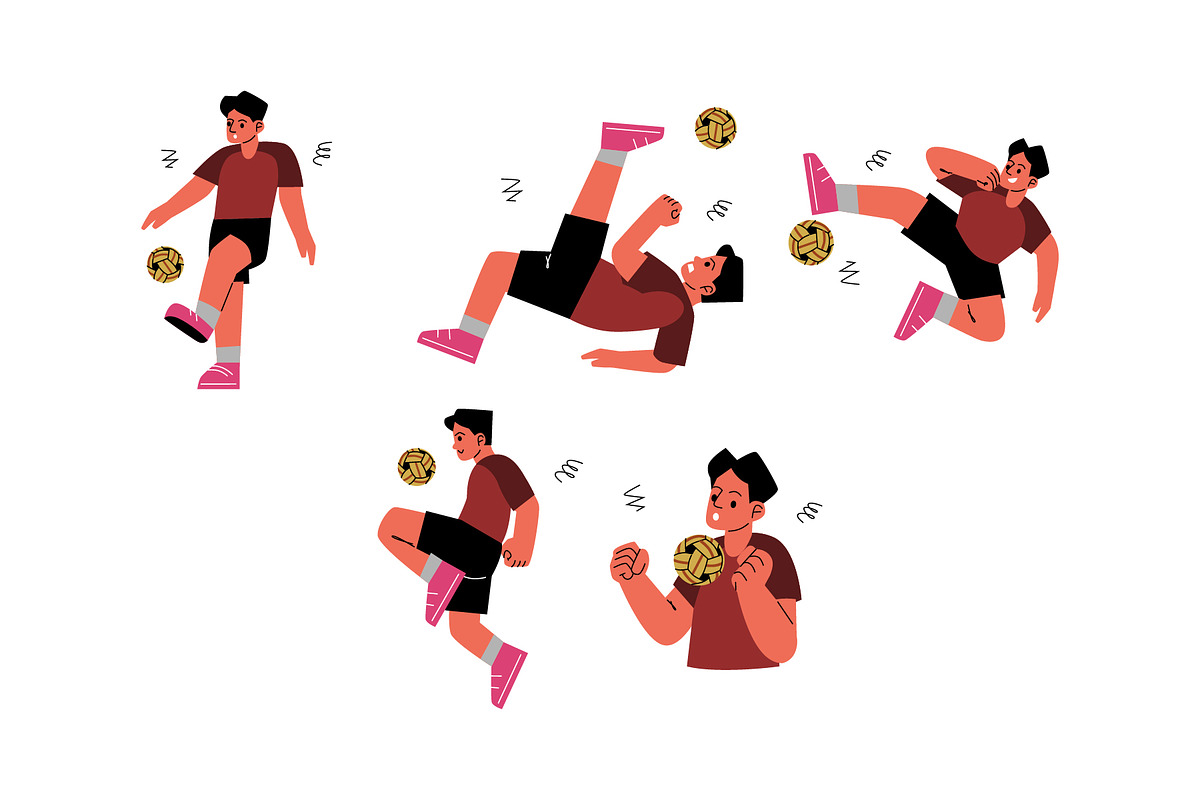 Character Takraw Man Vol. 2 Doodle, a Sport Illustration by SLAB! Design (Photo 2 of 3)