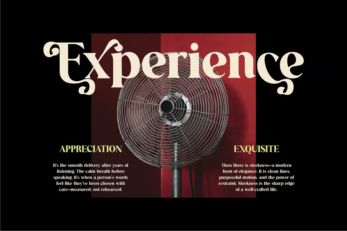 Ravena – Elegant Retro Serif Font, a Serif Font by Brand Earth (Photo 6 of 7)