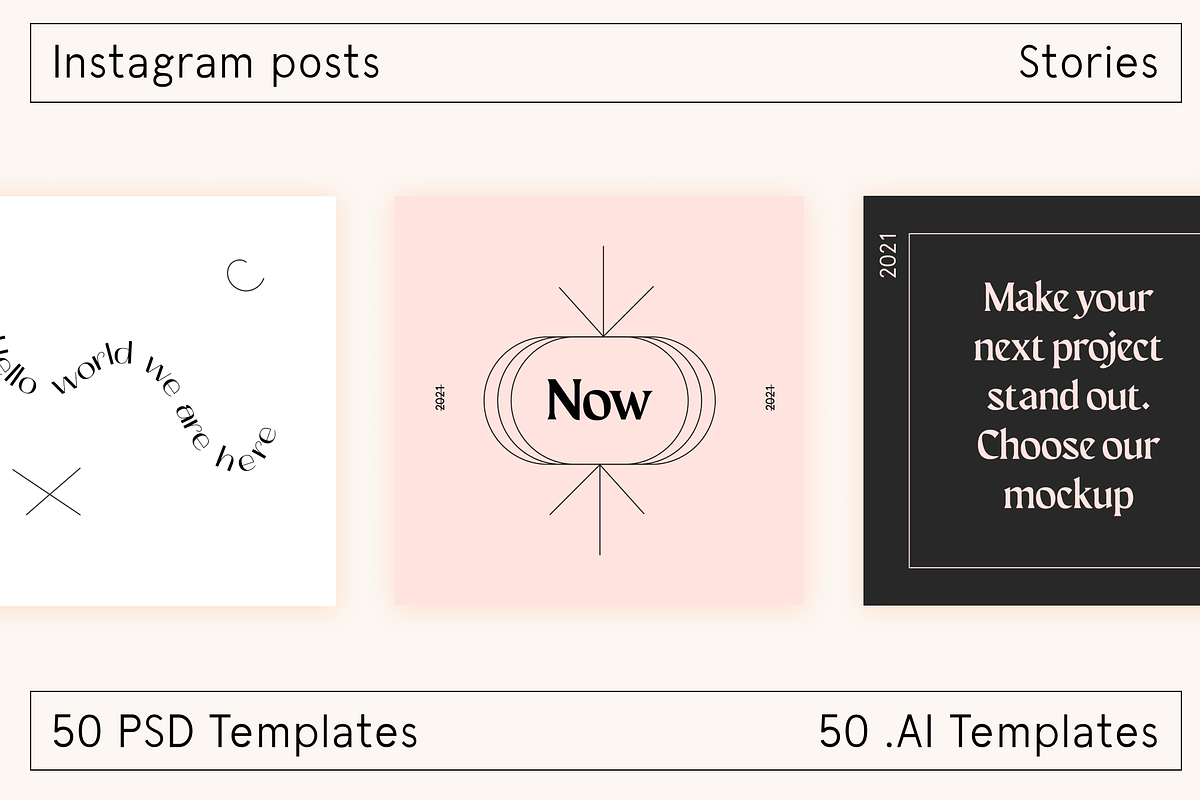 Lo Fi Instagram Templates, a Social Media Template by Bolderaja1 Studio (Photo 2 of 12)