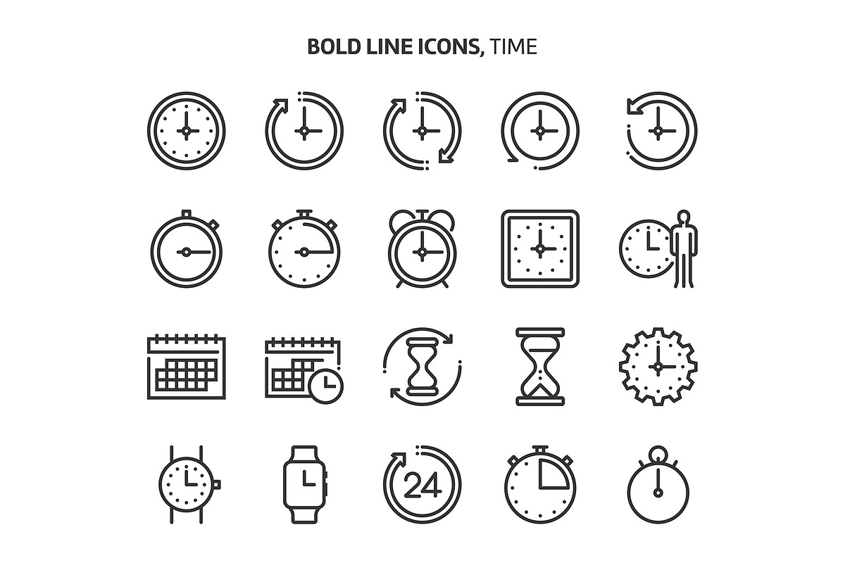 Bold Line Icons, an Outline Icon by Howcolour (Photo 95 of 151)