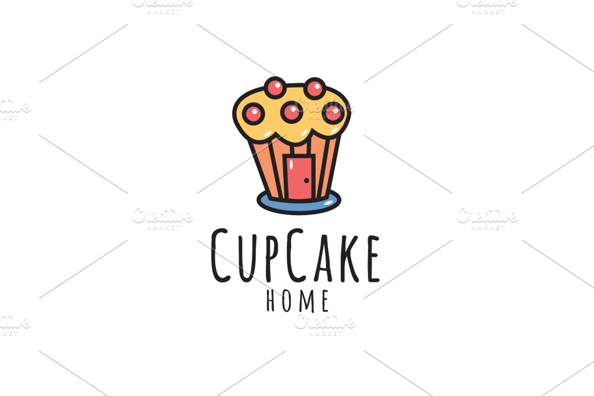 CupCake Home Logo, a Branding & Logo Template by Sahade Studio (Photo 1 of 4)