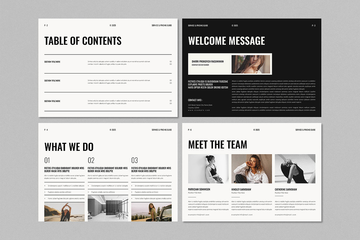 Service & Pricing Guide | Canva, a Brochure Template by ElvinPrint (Photo 4 of 8)