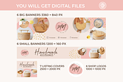 Editable ETSY shop branding kit, a Branding & Logo Template by Chakraborty Design (Thumbnail 2 of 9)