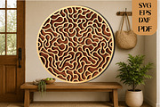 Abstract Geometric Round Wall Art, an Object Graphic by DreamCafeArt (Thumbnail 2 of 4)
