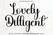Lovely Dilligent, a Handwritten Font by FreshTypeINK (Thumbnail 1 of 9)