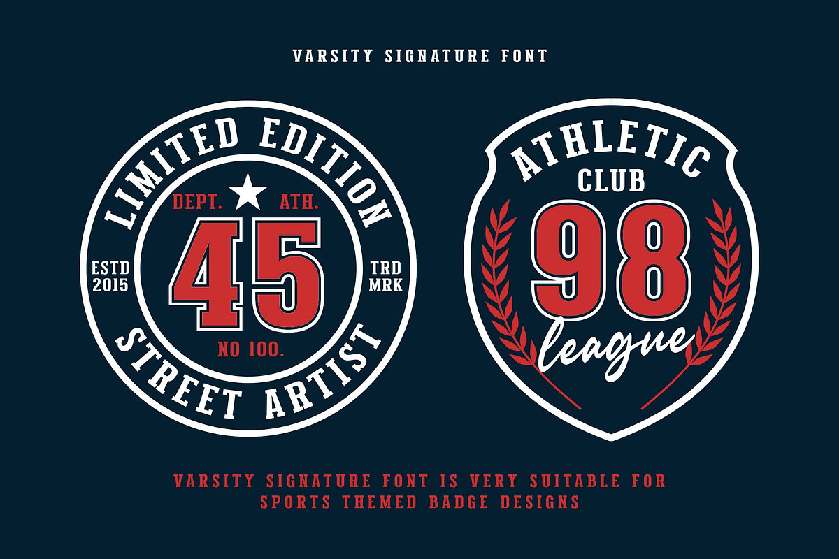 Varsity Signature a font Combination, a Slab Serif Font by Blankids Studio (Photo 6 of 13)