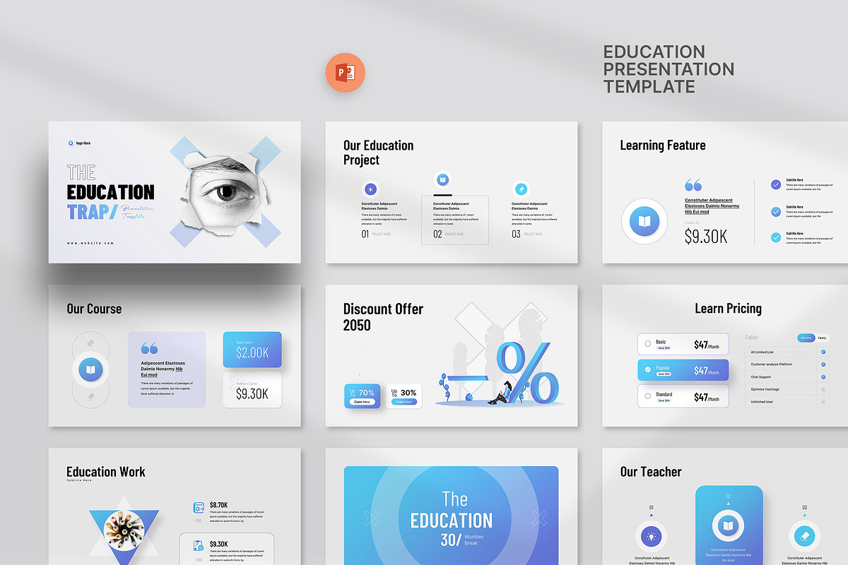 Education Trap Presentation, a Presentation Template by KreateTribe (Photo 6 of 7)