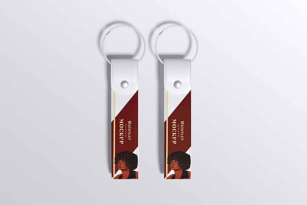 keychain mockup, a Stationery Template by xavier_studio (Photo 2 of 5)