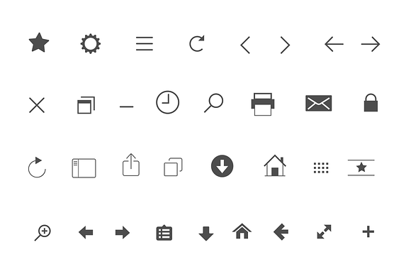 32 Browser Interface Icons