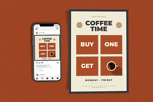 Coffee Time Windows, a Flyer Template by Me55enjah Design