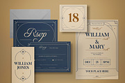 Art Deco Wedding Invitation, an Invitation Template by graphicook (Thumbnail 3 of 3)