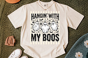 Stripes Funny Hanging Ghosts PNG, a Seasonal Illustration by Libby Wishes (Thumbnail 3 of 4)